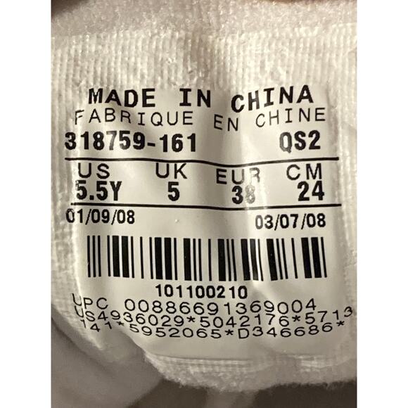 Nike Air Raid Peace White Red 318759-161 US 5.5Y OG 2008 - Picture 12 of 14